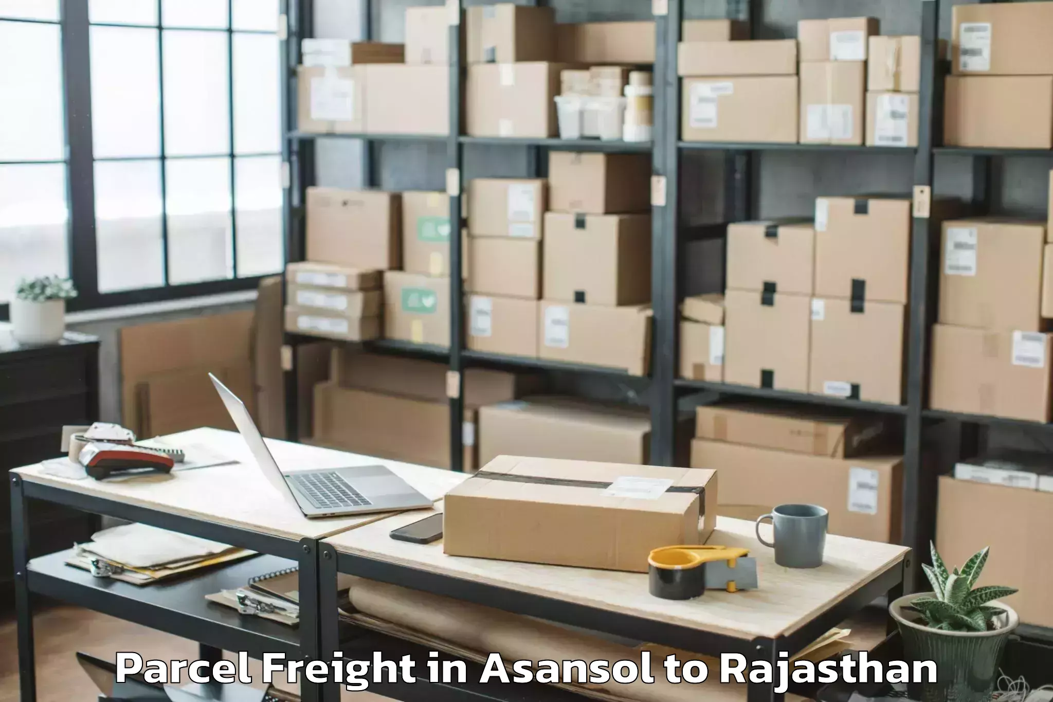 Book Asansol to Banswara Parcel Freight Online